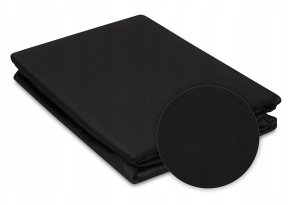 Multitex Pościel satynowa czarna 160x200cm 3