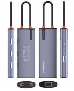 ColorWay 6-in-1 Docking Station | CW-HUB03 | 100 W 3