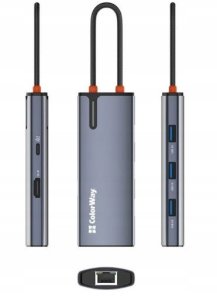 ColorWay 6-in-1 Docking Station | CW-HUB02 | 100 W 3