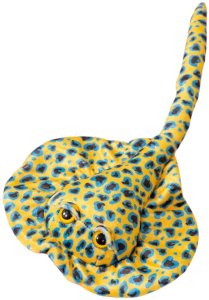 Maskotka Pluszowa Płaszczka Przytulanka Żółta W Kropki 50cm 1
