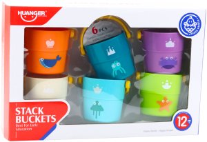 Zestaw Wiaderka Do Kąpieli Z Otworami Kolorowe 6szt 4