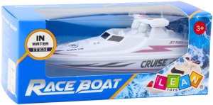 Łódź Motorówka Na Baterie Biała Pływająca Wodna 5