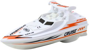 Łódź Motorówka Na Baterie Biała Pływająca Wodna 3