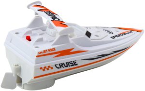 Łódź Motorówka Na Baterie Biała Pływająca Wodna 4