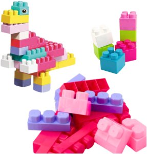 LeanToys Klocki W Pudełku Duże Budowlane Zestaw Kolorowe 40ele. 3