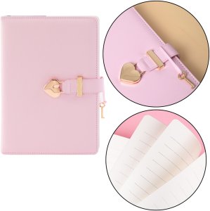 Pamiętnik Notatnik Na Kłódkę W Kształcie Serca Kluczyk Różowy 2