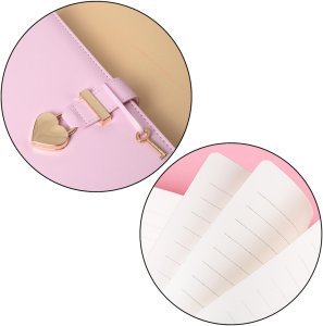 Pamiętnik Notatnik Na Kłódkę W Kształcie Serca Kluczyk Różowy 3