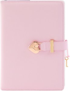 Pamiętnik Notatnik Na Kłódkę W Kształcie Serca Kluczyk Różowy 4