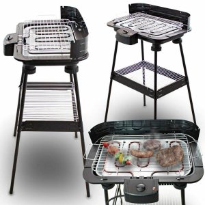 Elektryczny Grill Balkonowy na taras Wolnostojący 2200W Ogrodowy stołowy 1