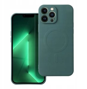 Futerał SILICONE MAG COVER kompatybilny z MagSafe do SAMSUNG S25 EDGE zielony 1