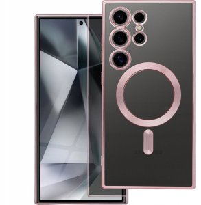 Futerał ELECTRO MAG COVER kompatybilny z MagSafe do SAMSUNG S25 Edge złoty róż 1