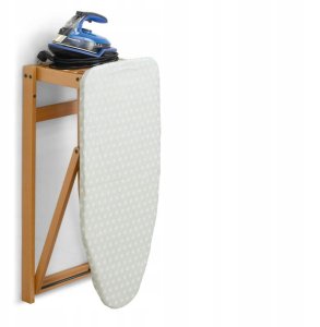 ARREDAMENTI STIROJOLLY Deska do prasowania do zawieszenia na ścianę - 108 x 40 cm, Brązowy 4
