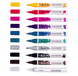 Ecoline Brush Pen set Galaxy | 10 colours 3