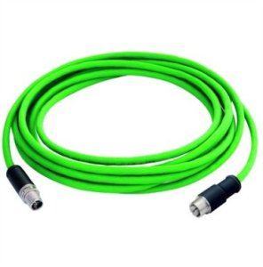 TELEGRTNER STX M12x1-M12x1 VL X-cod. Kat.6A, CP01CS02B-SFTP2607C7-1PUR-A0500, 5 m 1