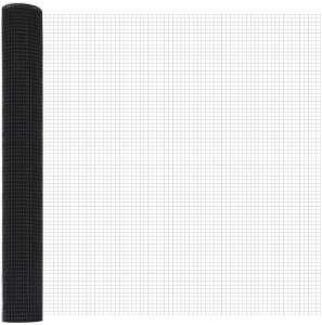 vidaXL Ogrodzenie z drutu spawanego z 88 słupkami Szare 1x100 m Stal 5