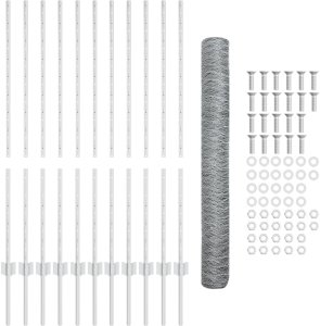 vidaXL Zestaw Ogrodzenia Ogrodowego Zestaw 2 Stal Galwanizowana 25 x 1,2 m 4