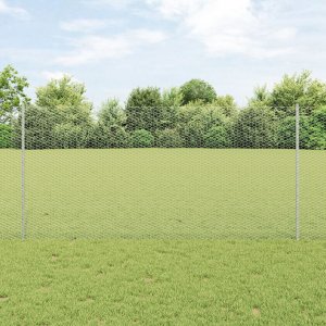 vidaXL Zestaw ogrodzenia  Zestaw 2 sztuk Stal ocynkowana 25 x 1,2 m 1