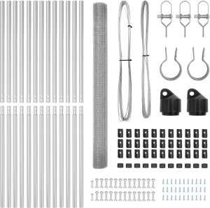 vidaXL Ogrodzenie spawane z 13 słupkami 1,5x50 m ze stali ocynkowanej 4