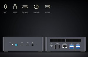 Mini Komputer PC MINISFORUM Ryzen 9 UM790Pro 64RAM/1TB SSD USB4 Wi-Fi 6 12