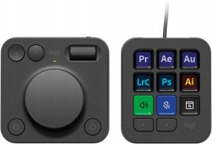 Logitech MX Creative Console programowalna klawiatura 9 klawiszy LCD 1