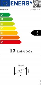 Samsung UE24N4300A 24-calowy telewizor LED klasa E 5