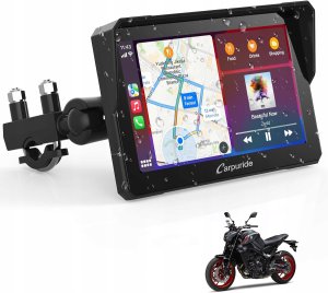 Ekran Motocyklowy Carpuride W702 Carplay/Android Auto Podwójny Bluetooth 1