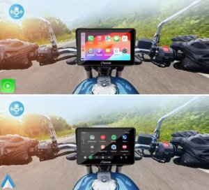 TP-Link Ekran Motocyklowy Carpuride W702 Carplay/Android Auto Podwójny Bluetooth 4
