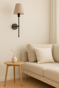 Kinkiet z abazurem w stylu modern farmhouse 1