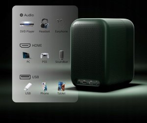 WEMAX Projektor 4K Przenośny ze stojakie 1080P HDR 10 WiFi/Bluetooth 3