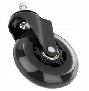 Kółka do Fotela Kauczukowe Obrotowe VILDE 7,5cm / 10 mm 5 szt. 5