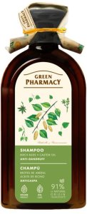 Green Pharmacy Przeciwłupieżowy Szampon Pąki Brzozy i Olej Rycynowy 350ml 1