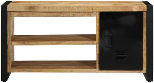 vidaXL Ławka na buty 100x40x50 cm z litego drewna 4