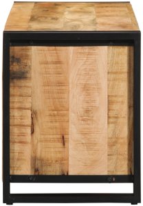 vidaXL Ławka na buty 100x40x50 cm z litego drewna 5