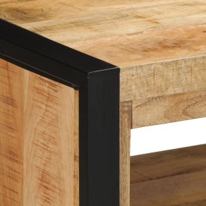 vidaXL Ławka na buty 100x40x50 cm z litego drewna 10