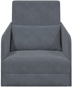 vidaXL Sofa łóżko 2-w-1 Ciemnoszara 65x80x83 cm Welur 5