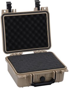 vidaXL Przenośne etui lotnicze czarne 24x19x11 cm PP Piasek Plastik 1