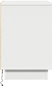 vidaXL Szafki nocne z taśmami LED 2 szt. Białe 39x34,5x50 cm 9