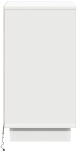 vidaXL Szafka nocna z LED Biała 39x34,5x65 cm 7