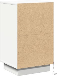 vidaXL Szafka nocna z LED Biała 39x34,5x65 cm 8