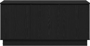 vidaXL Szafka RTV Czarny 100x38x49 cm Drewno inżynieryjne 6