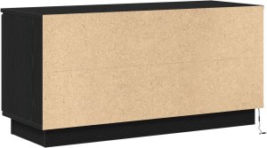 vidaXL Szafka RTV Czarny 100x38x49 cm Drewno inżynieryjne 8