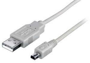 Deltaco USB 2.0 Cable A/mini B, 2m, 2 m, USB A, Mini-USB B, Male/Male, 0.48 Gbit/s, Black 1