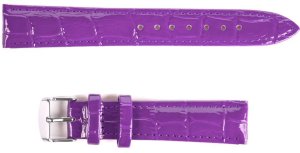 Tekla Skórzany pasek do zegarka Connect C11 22 mm fioletowy . 3