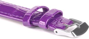 Skórzany pasek do zegarka Connect C11 24 mm fioletowy . 2