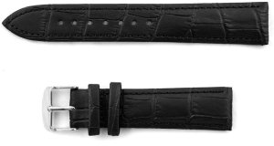 Diloy Skórzany pasek do zegarka Connect C1 22 mm czarny XL . 3
