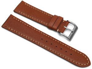 Chermond Skórzany pasek do zegarka Connect A05 20 mm brązowy . 5