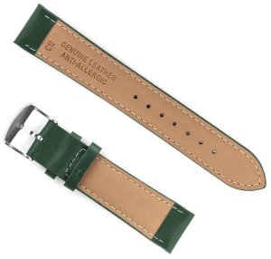 moVear Skórzany pasek do zegarka Connect C10 22 mm zielony . 5