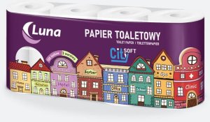 Papier Toaletowy A'8 Luna City Soft Celuloza 3 Warstwy Perforacja 150 Listków Luna 24706 5907022745337 1