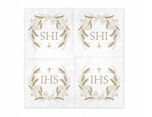 Party Deco Serwetki IHS 33x33cm złoty A12 27534 2