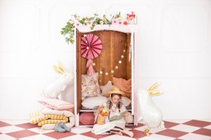 PartyDeco Rozety dekorac.Kwiaty mix 26-43cm A3 15661 3